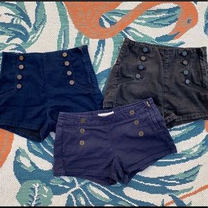 Lot Sailor shorts Y2K (3 pairs available selling as a lot)